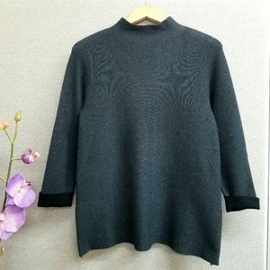 Nanette Lepore charcoal wool blend sweater